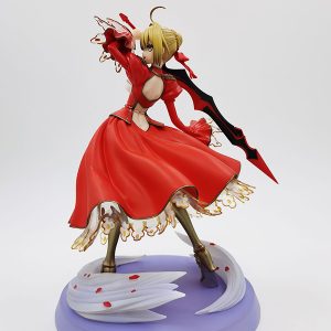 Fate Series Red Saber Anime Action Figure Model Statue Ideal For Fans Hobby Collection