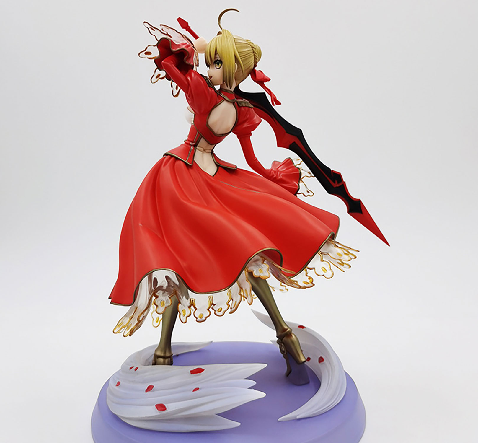 Fate Series Red Saber Anime Action Figure Model Statue Ideal For Fans Hobby Collection