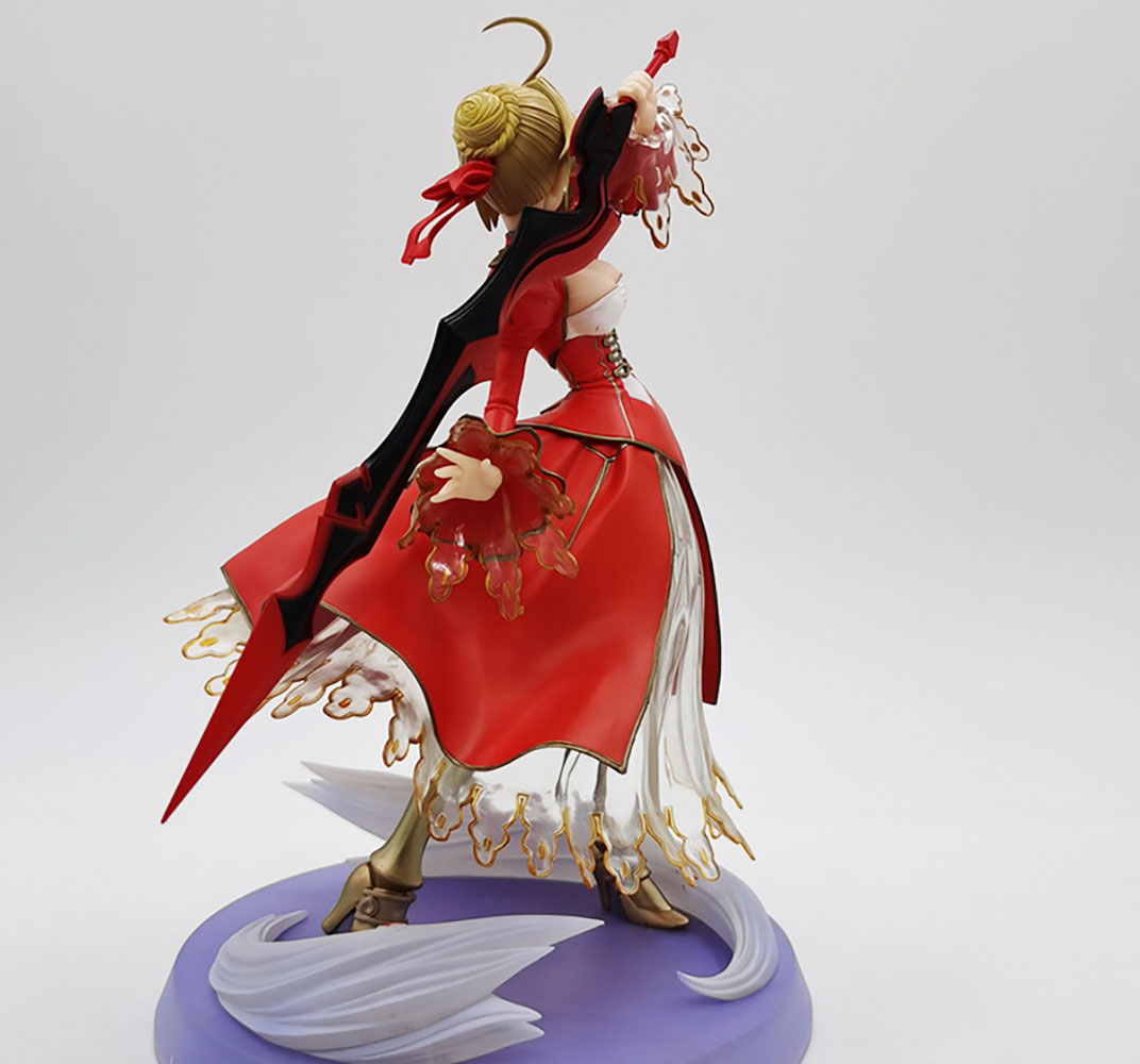 Fate Series Red Saber Anime Action Figure Model Statue Ideal For Fans Hobby Collection - Image 2