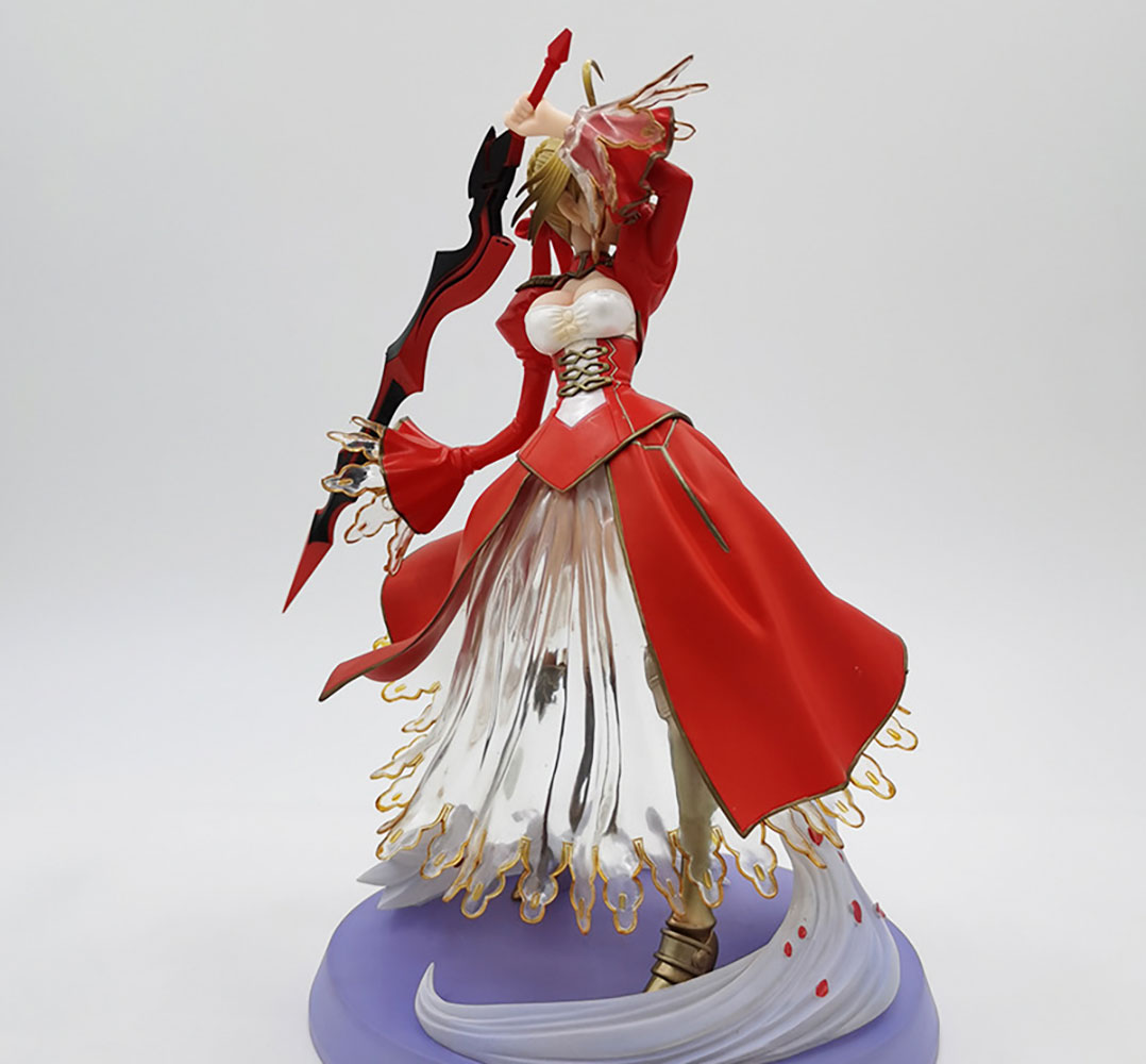 Fate Series Red Saber Anime Action Figure Model Statue Ideal For Fans Hobby Collection - Image 3