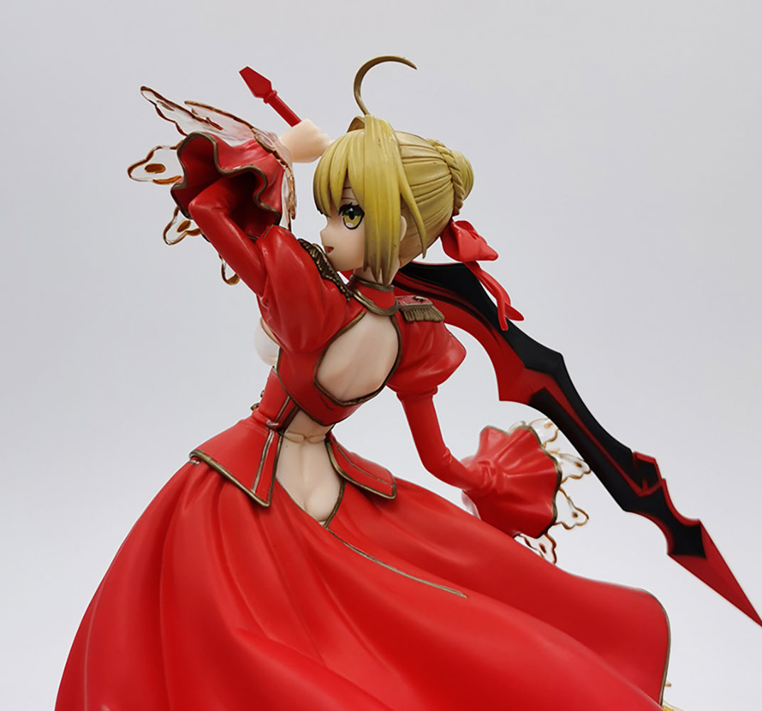 Fate Series Red Saber Anime Action Figure Model Statue Ideal For Fans Hobby Collection - Image 4