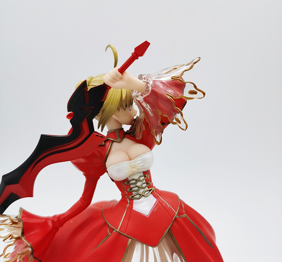 Fate Series Red Saber Anime Action Figure Model Statue Ideal For Fans Hobby Collection - Image 6