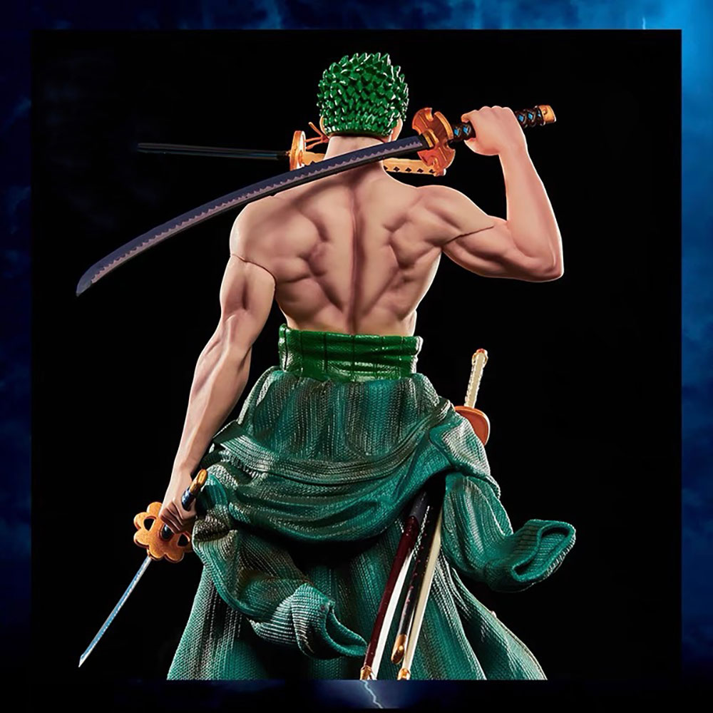 One Piece Roronoa Zoro Three Swords Style GK PVC Anime Figure Cosplay Costume Collectible Model For Fan Hobby Collection - Image 2