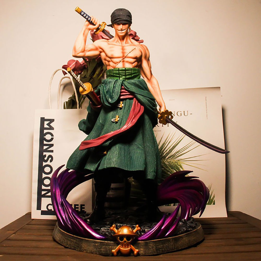 One Piece Roronoa Zoro Three Swords Style GK PVC Anime Figure Cosplay Costume Collectible Model For Fan Hobby Collection - Image 5