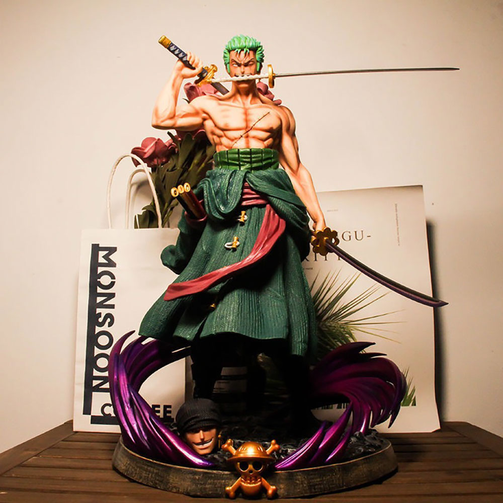 One Piece Roronoa Zoro Three Swords Style GK PVC Anime Figure Cosplay Costume Collectible Model For Fan Hobby Collection - Image 6