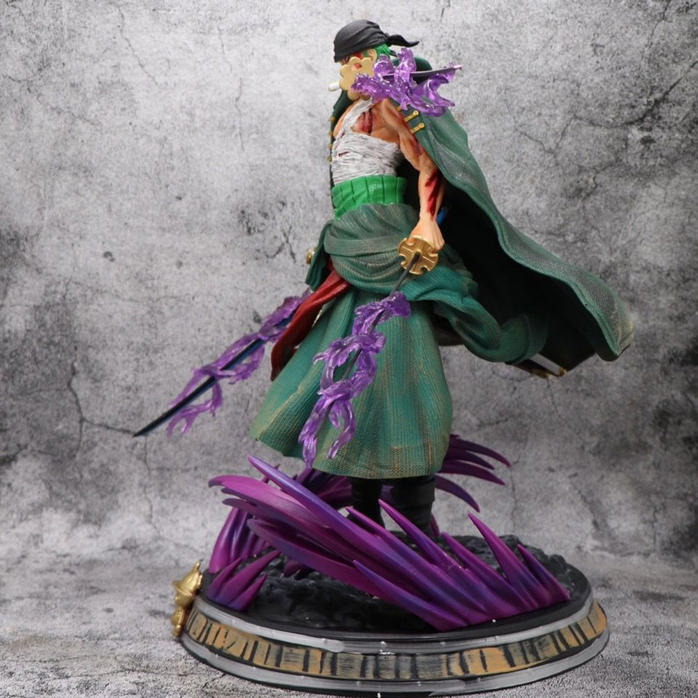 One Piece Anime Character Three Swords Style GK PVC Action Figure Fashion Costume Collectible Model For Hobby Fans Collection - Image 3