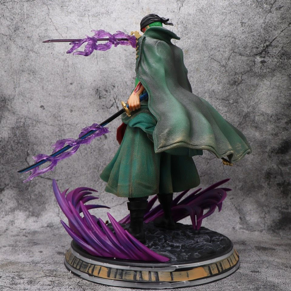 One Piece Anime Character Three Swords Style GK PVC Action Figure Fashion Costume Collectible Model For Hobby Fans Collection - Image 4