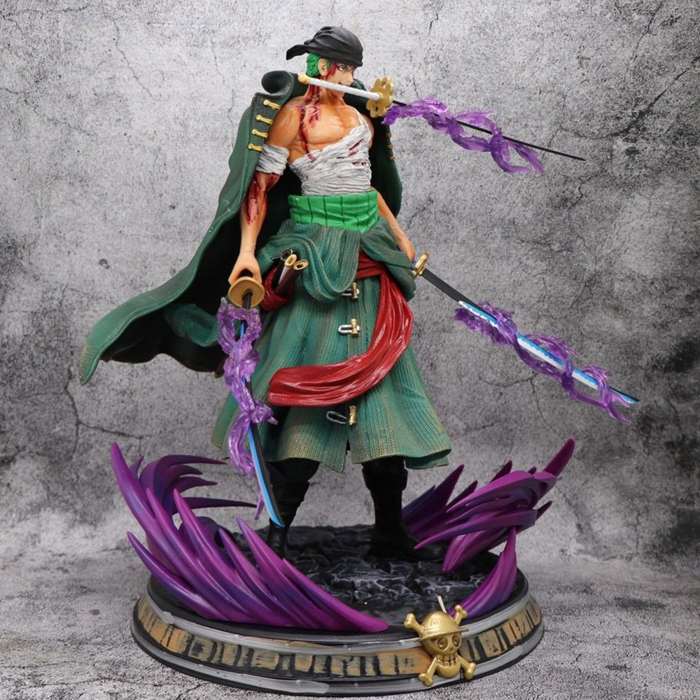 One Piece Anime Character Three Swords Style GK PVC Action Figure Fashion Costume Collectible Model For Hobby Fans Collection - Image 7
