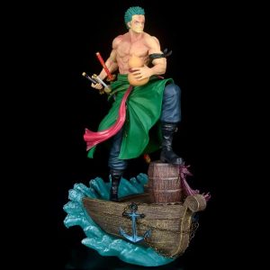 One Piece GK Style Anime Action Figure Three Swords Pose Changeable Costume PVC Collectible Model For Fans Hobby Collection
