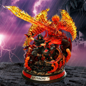 Naruto Uchiha Itachi Light-Up Anime Figure Collectible Model Statue