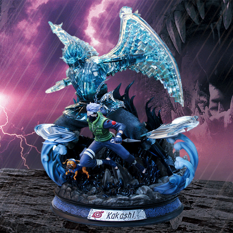 Naruto Kakashi Light-Up Anime Figure Collectible Model Statue