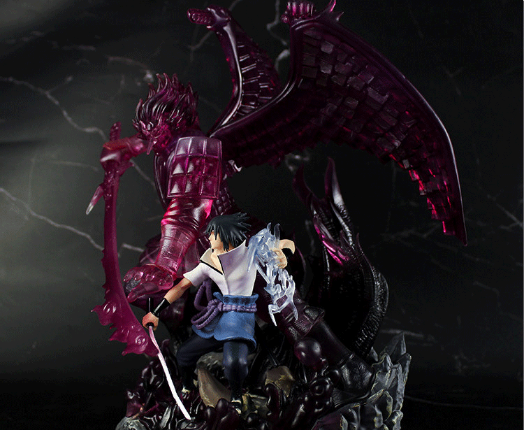 Naruto Uchiha Sasuke Light-Up Anime Figure Collectible Model Statue - Image 4