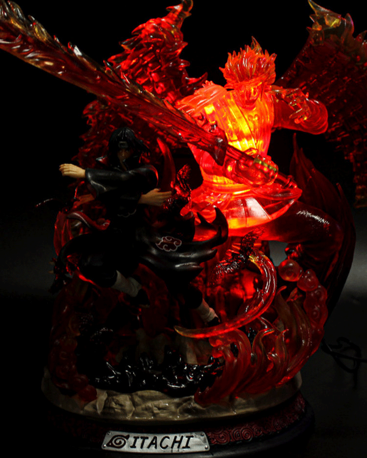 Naruto Uchiha Itachi Light-Up Anime Figure Collectible Model Statue - Image 3