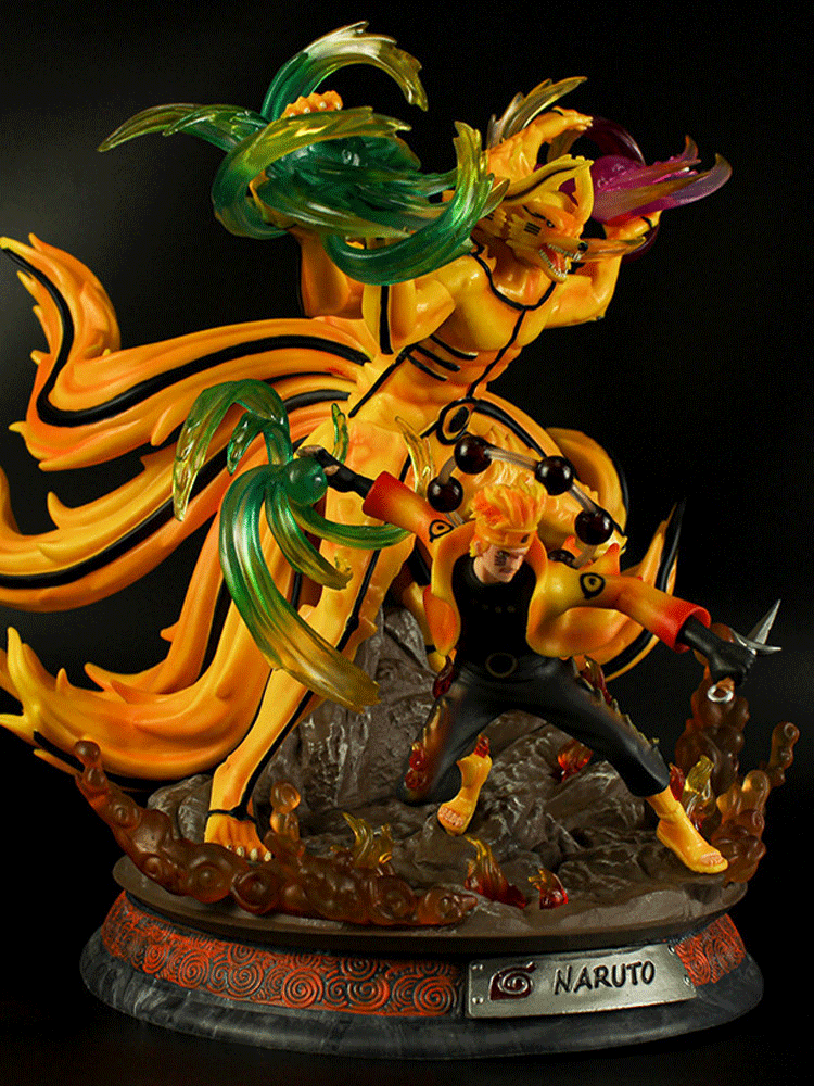 Naruto Nine-Tails Naruto Light-Up Anime Figure Collectible Model Statue - Image 4