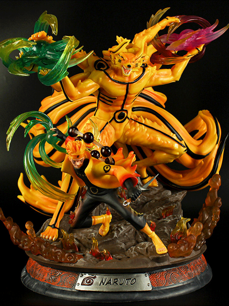 Naruto Nine-Tails Naruto Light-Up Anime Figure Collectible Model Statue - Image 3