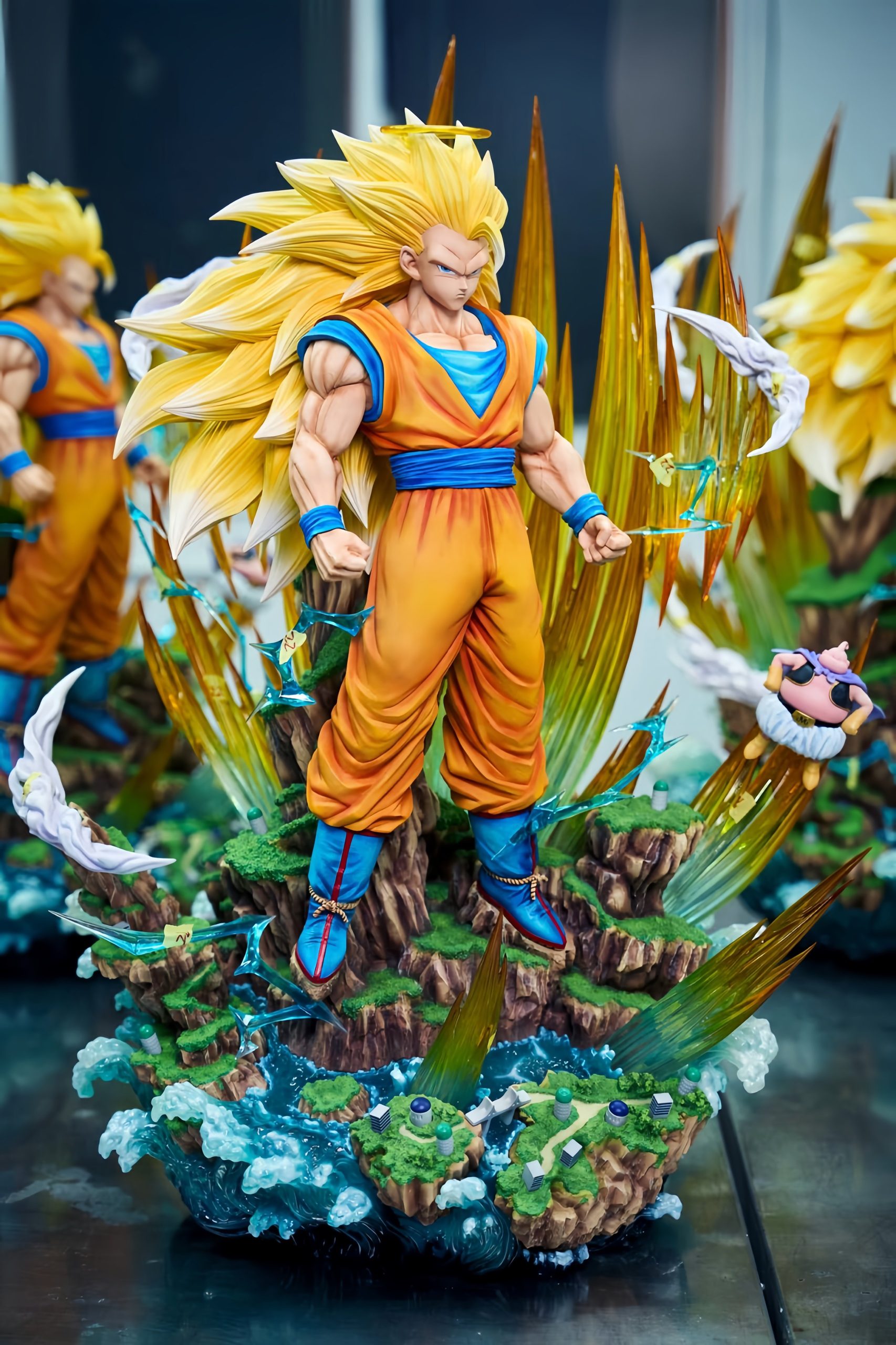 Dragon Ball Z Infinite SSJ3 Goku Anime Collectible Figure Statue | Cool glowing version - Image 5