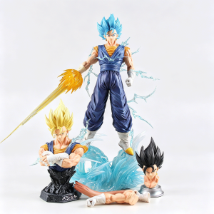 Vegito Dragon Ball LED Light-Up 3 Heads Deluxe Edition GK Statue – Anime Collectible Gift