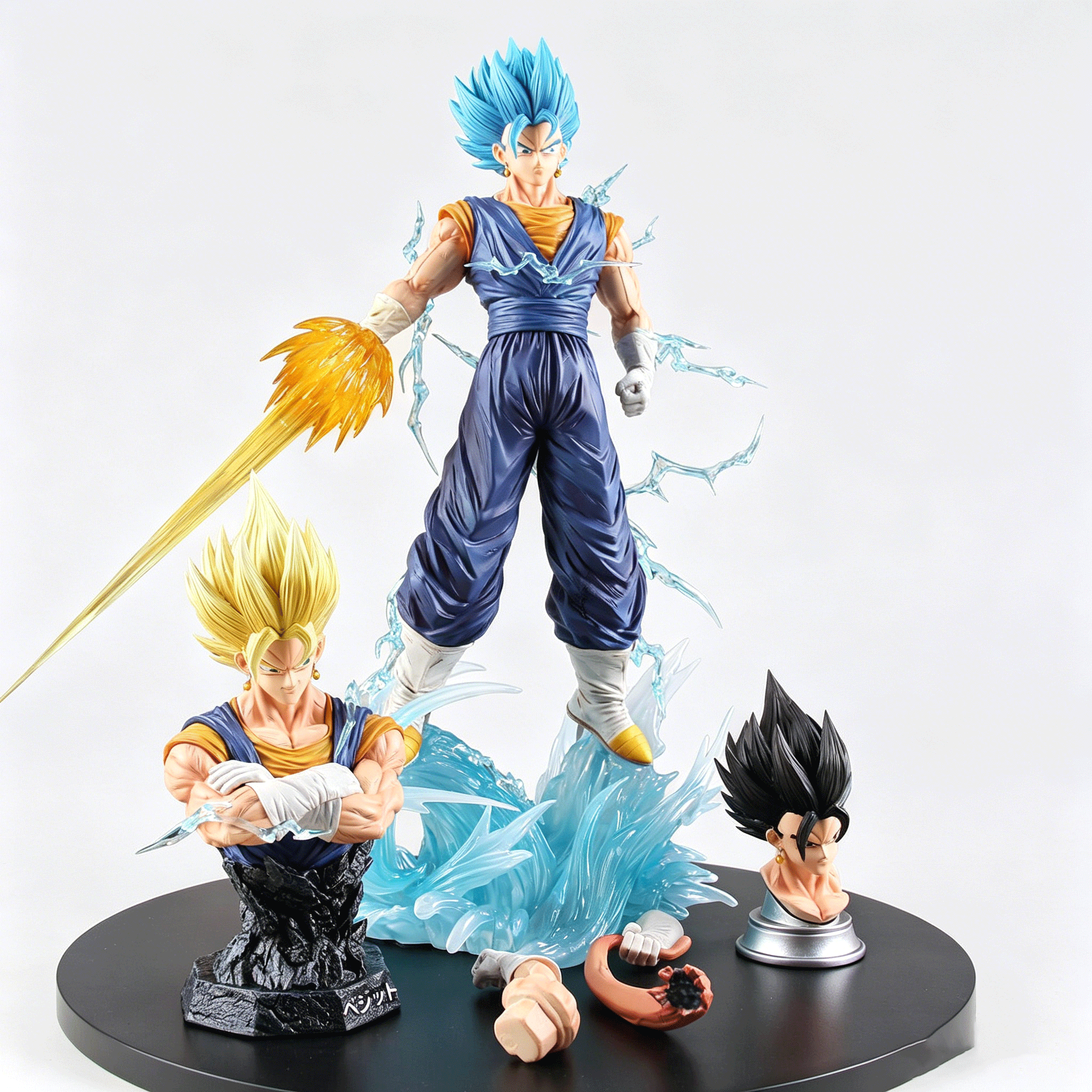 Vegito Dragon Ball LED Light-Up 3 Heads Deluxe Edition GK Statue – Anime Collectible Gift - Image 4