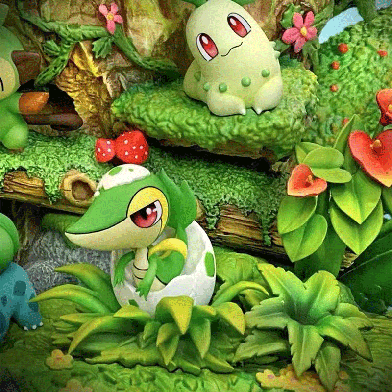 Pokémon Grass Fire Water Type Evolution Set GK Statue – Bulbasaur Charmander Squirtle Full Family Figure Boxed Anime Collectible Gift - Image 5