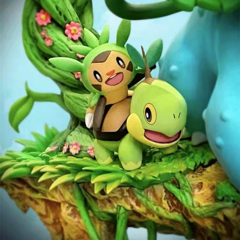Pokémon Grass Fire Water Type Evolution Set GK Statue – Bulbasaur Charmander Squirtle Full Family Figure Boxed Anime Collectible Gift - Image 3