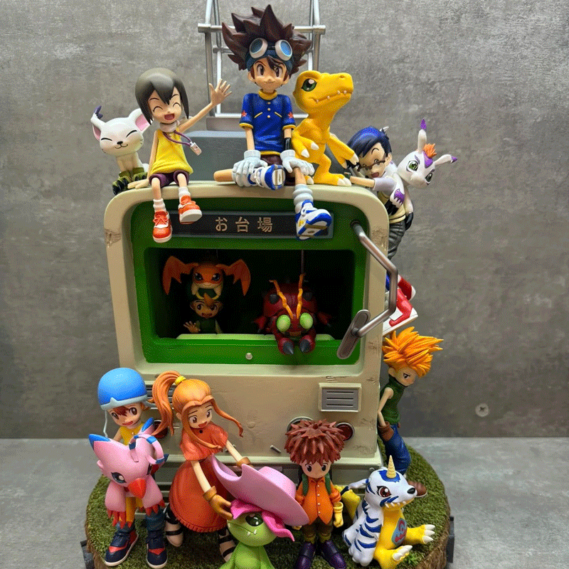 Digimon - All First Gen Digimon & Partners (Original Memory Family Portrait) Statue - Image 4