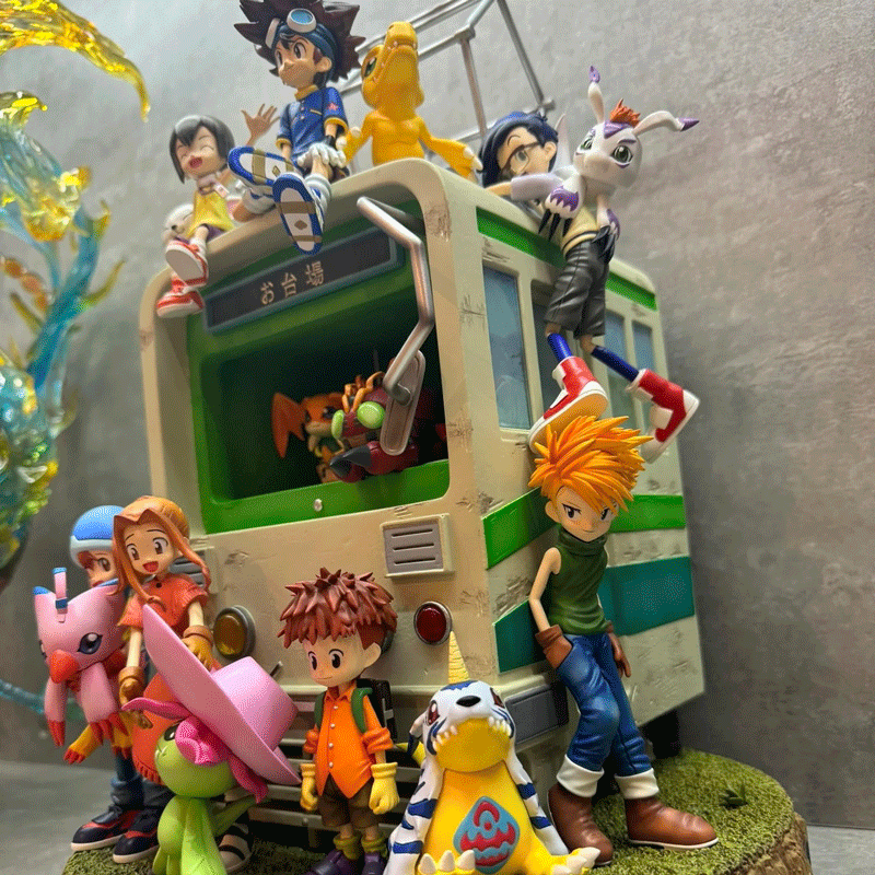Digimon - All First Gen Digimon & Partners (Original Memory Family Portrait) Statue - Image 3