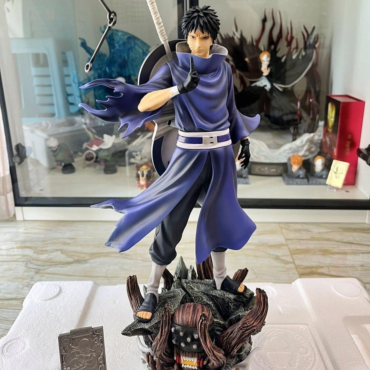 Buy Naruto - Obito Uchiha (White Mask Dual Interchangeable Heads Version) Figure with Crypto at AnimeFigureHub