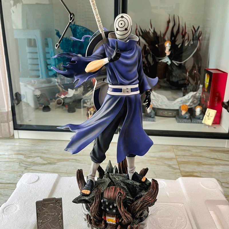 Naruto - Obito Uchiha (White Mask Dual Interchangeable Heads Version) Figure - Image 3