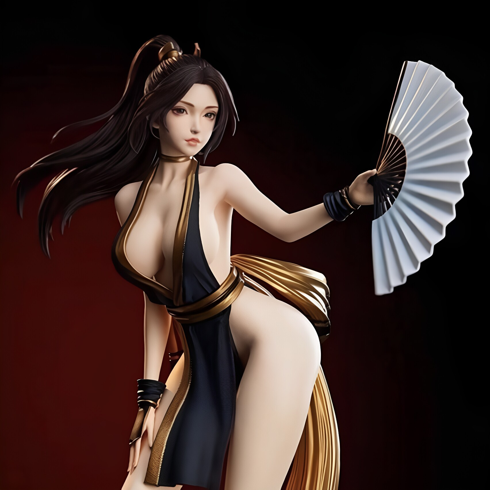The King of Fighters - Mai Shiranui (KOF95 Black Outfit Bishoujo Version) Figure - Image 2