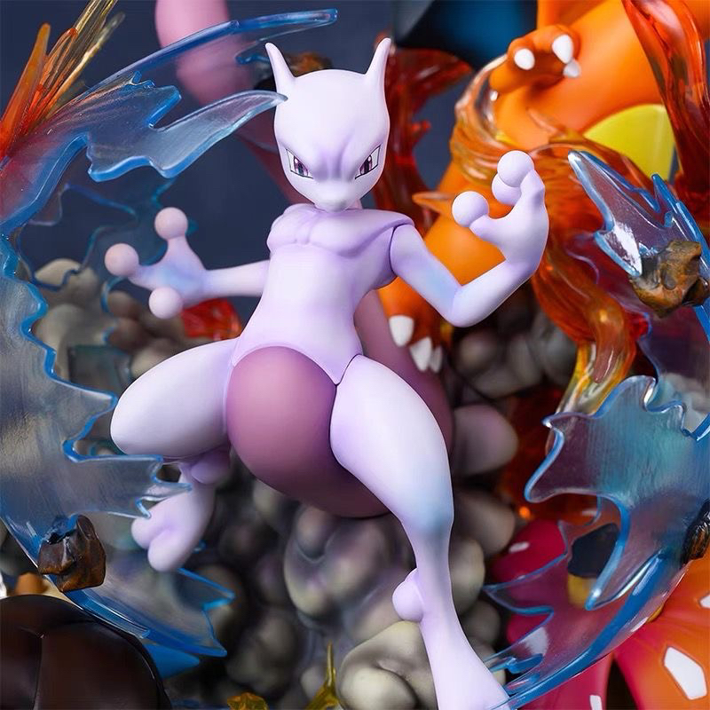 Pokemon - Mewtwo & Greninja Full Evolution Line Collectible Figure Set - Image 2
