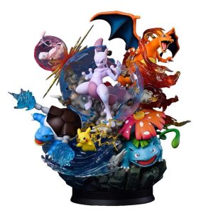 Pokemon – Mewtwo & Greninja Full Evolution Line Collectible Figure Set
