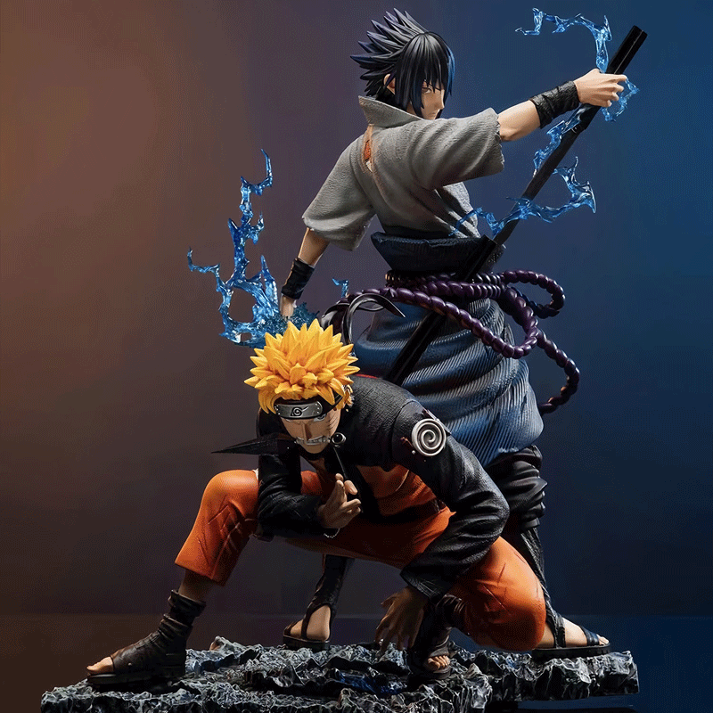 Buy Naruto Naruto Uzumaki & Sasuke Uchiha Kizuna Bond Set Statue with Crypto at AnimeFigureHub
