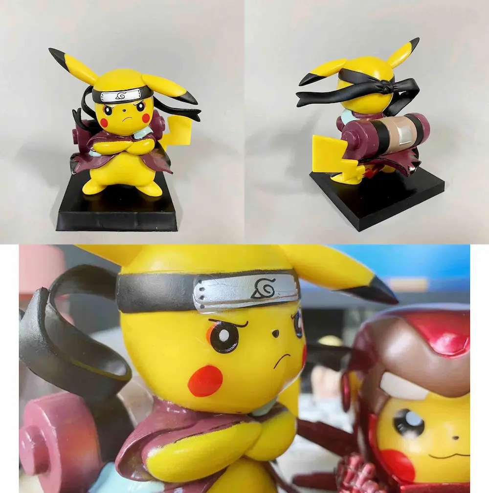 Pokémon - Cosplay Pikachu (Captain America / Naruto Sage Mode Version) Figure - Image 7