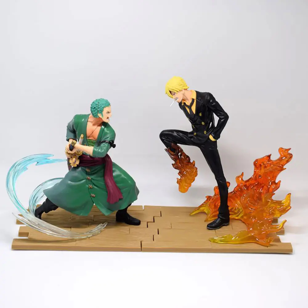 One Piece - Zoro VS Sanji (Noah Flame Battle Version) Diorama Scene Figure - Image 2