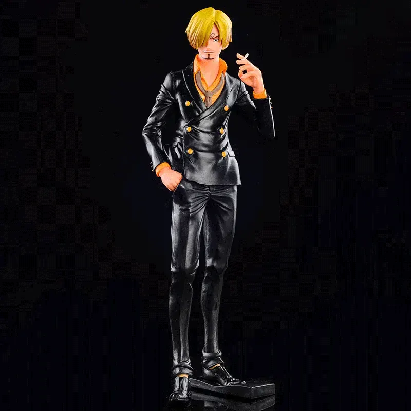 Buy One Piece Vinsmoke Sanji Black Suit Smoking Version Figure with Crypto at AnimeFigureHub