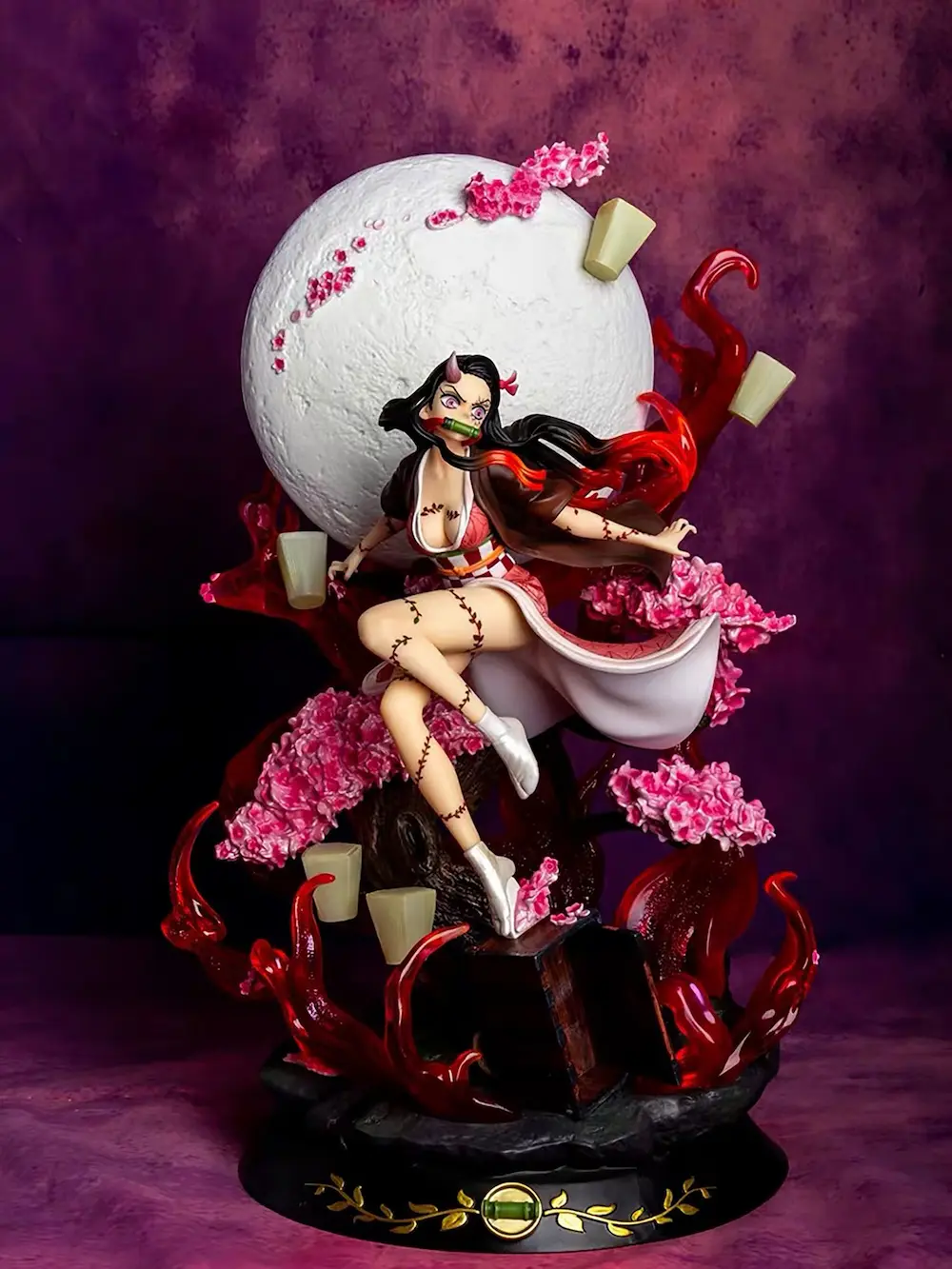 Buy Demon Slayer Nezuko Kamado Exploding Blood Version Figure with Crypto at AnimeFigureHub