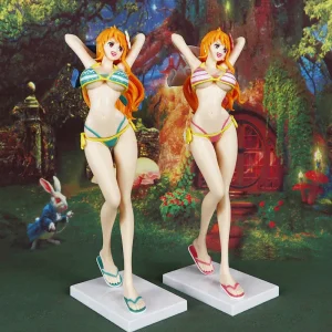 One Piece – Nami (Girls on Vacation Pink & Green Swimsuit Version) Figure