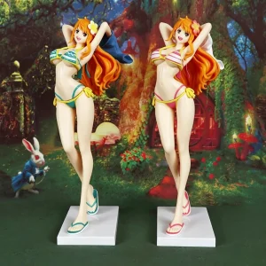 One Piece – Nami (Girls on Vacation Pink & Green Swimsuit Version) Figure