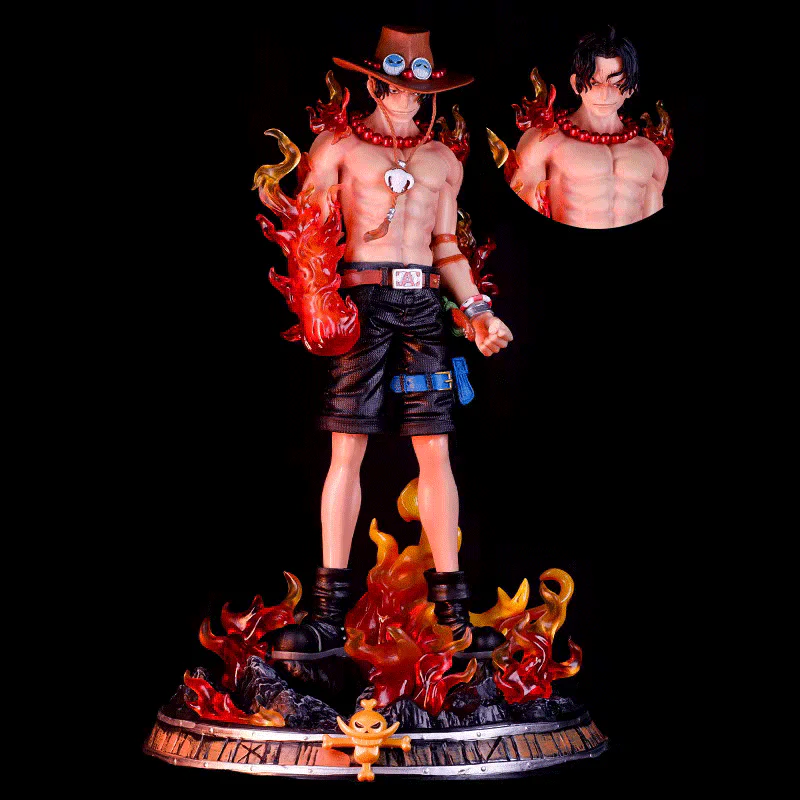 Buy One Piece Portgas D. Ace Fantasy GK Statue LED Version Figure with Crypto at AnimeFigureHub