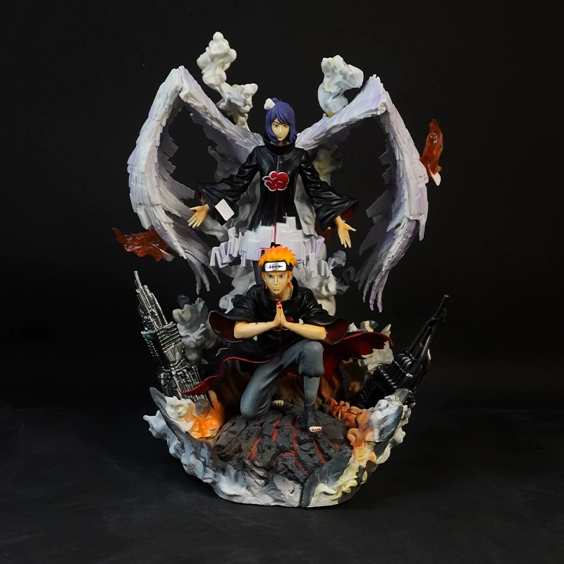 Buy Naruto Pain & Konan Peace Version Statue with Crypto at AnimeFigureHub