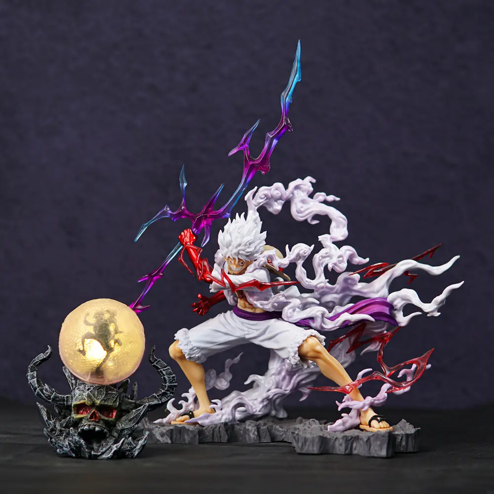 Buy One Piece Monkey D. Luffy Gear 5 Lightning Figure with Crypto at AnimeFigureHub
