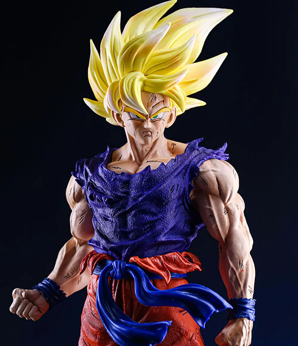 Dragon Ball Z - Goku (Battle Damaged Deep Blue Version) Statue - Image 2