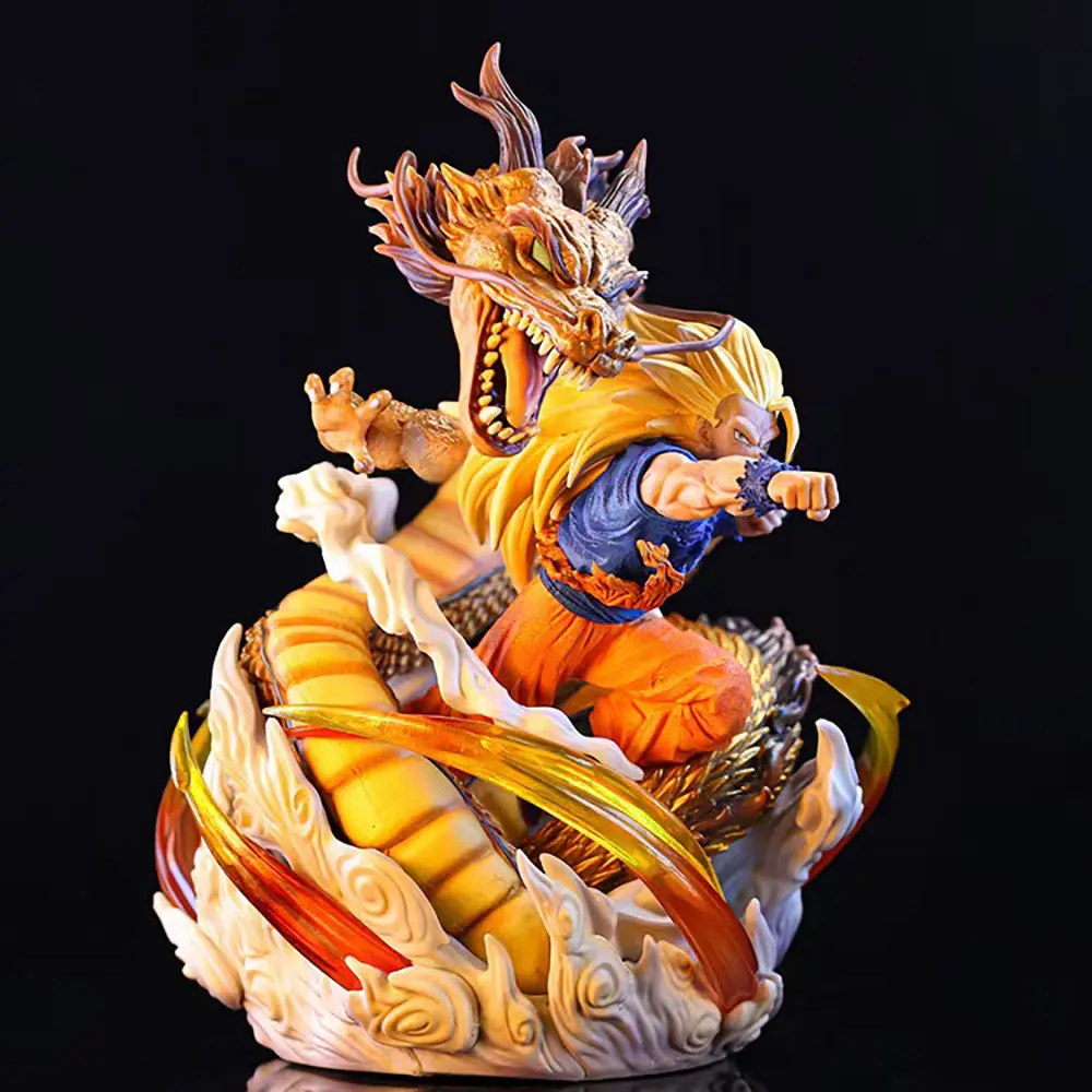 Dragon Ball Z - Super Saiyan 3 Goku (Dragon Fist Version) Statue - Image 5