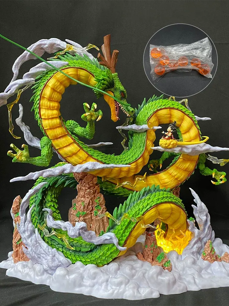 Dragon Ball Z - Large Shenron and Kid Goku Diorama Statue - Image 2