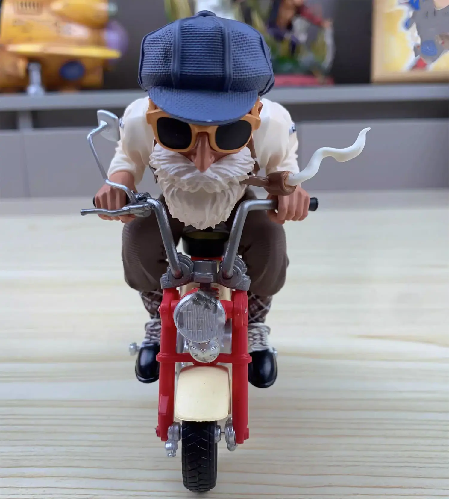Buy Dragon Ball Z Master Roshi Riding Motorcycle Statue with Crypto at AnimeFigureHub