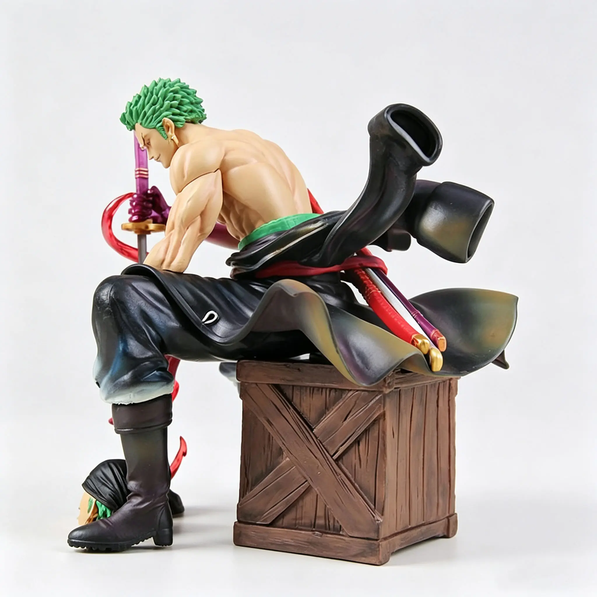 One Piece - Roronoa Zoro (Sitting Pose Dual Head Sculpt Version) Statue - Image 4