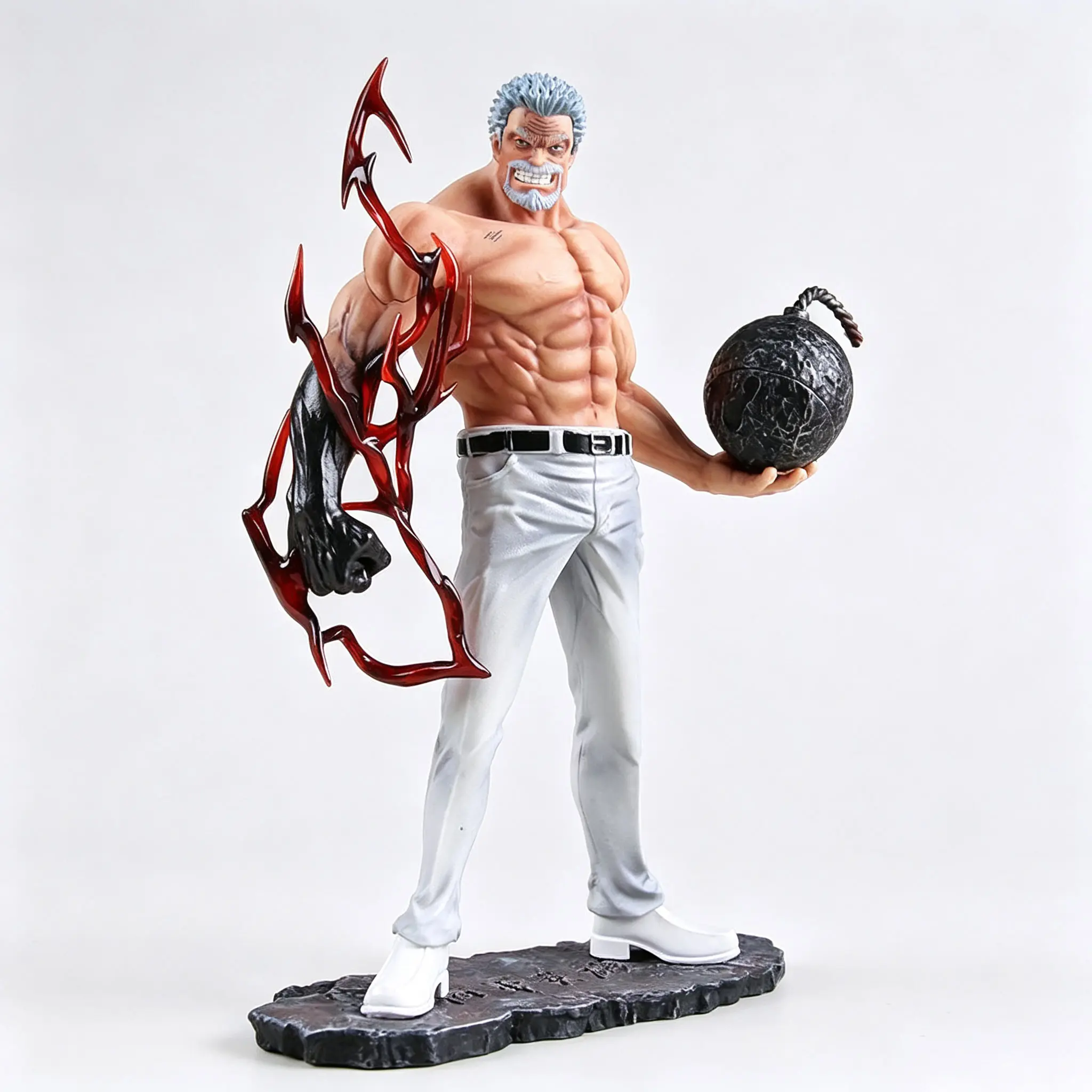 One Piece - Monkey D. Garp (White Pants Iron Fist Version) Statue - Image 4