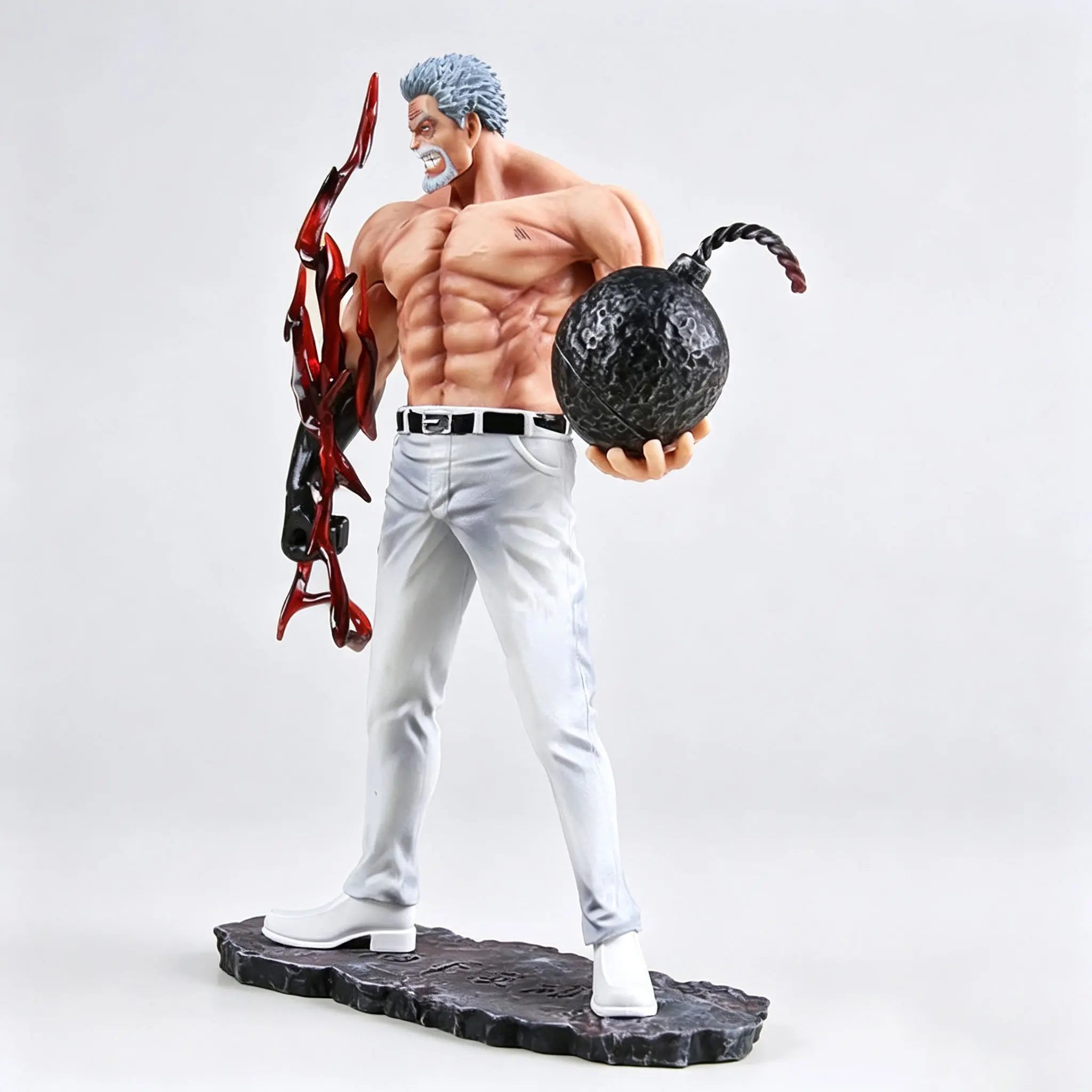 One Piece - Monkey D. Garp (White Pants Iron Fist Version) Statue - Image 2