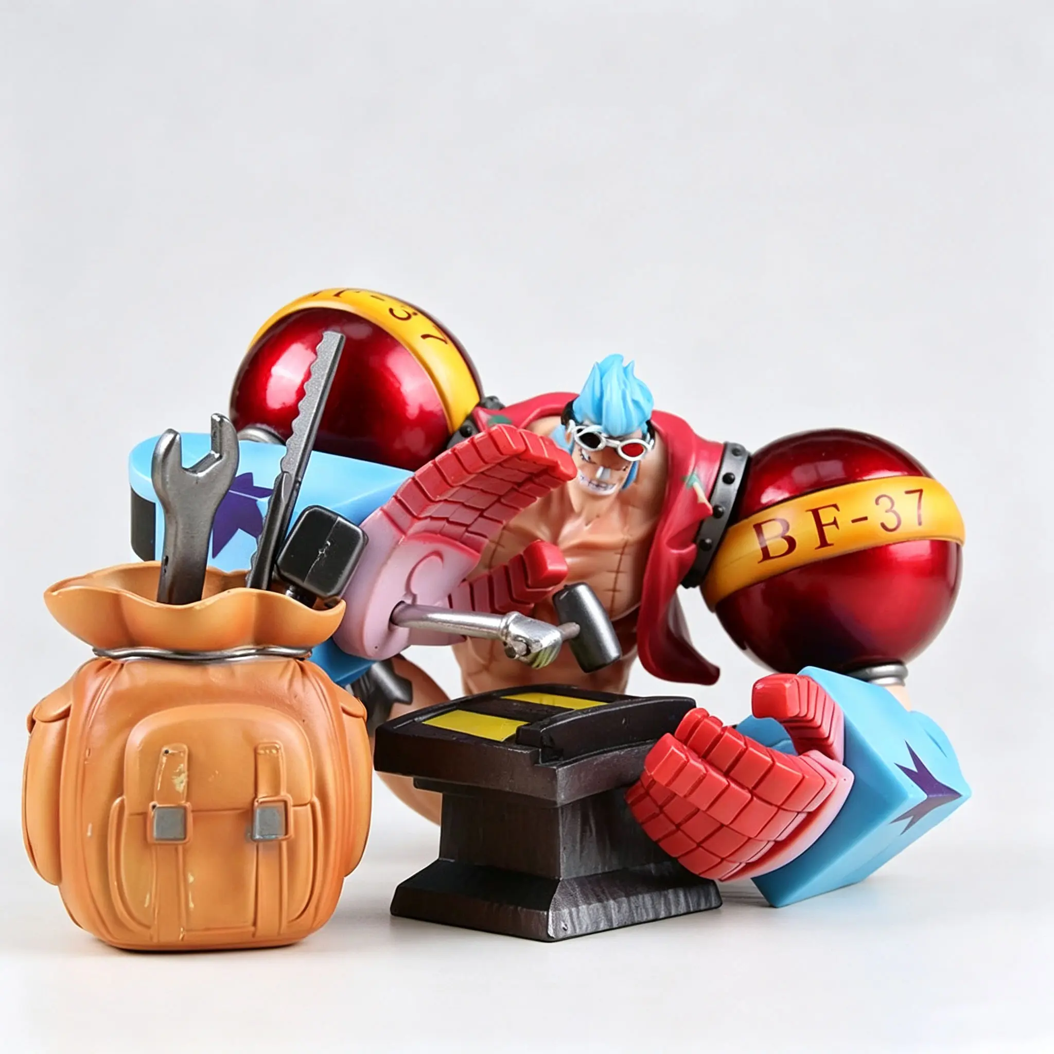 Buy One Piece Franky Sitting Pose Version Statue with Crypto at AnimeFigureHub