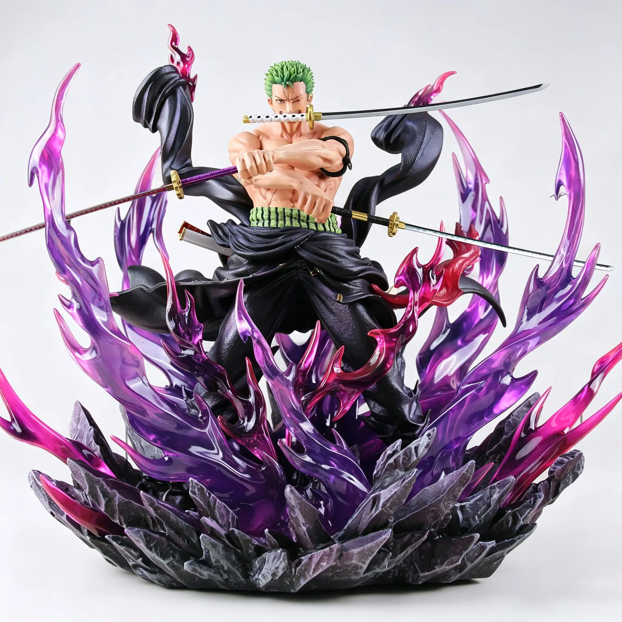 Buy One Piece Roronoa Zoro Bursting Aura Version Statue with Crypto at AnimeFigureHub